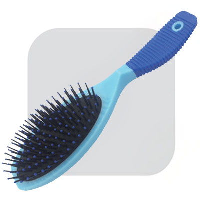 RUBBER NYLON HAIR BRUSH